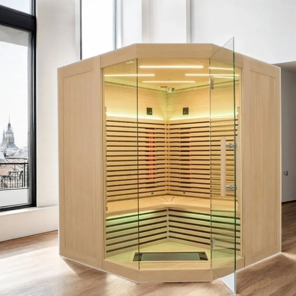 3-4 pertsonako Hemlock Sauna infragorria Etxerako