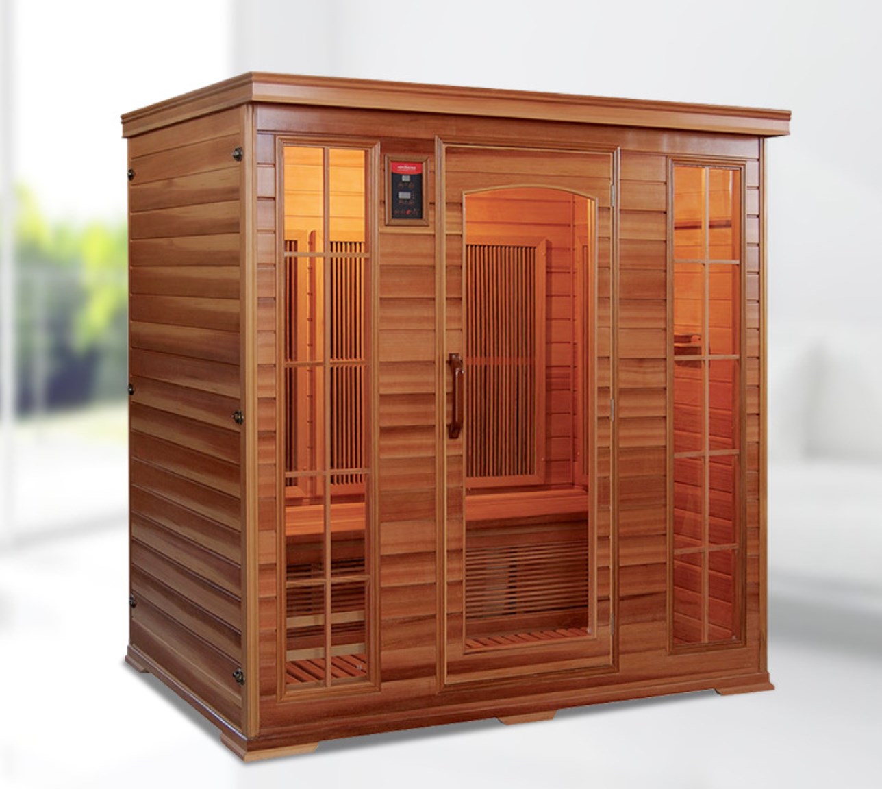 Etxean Erabilera 3-4 Pertsona Red Cedar Urrun Infragorri Sauna