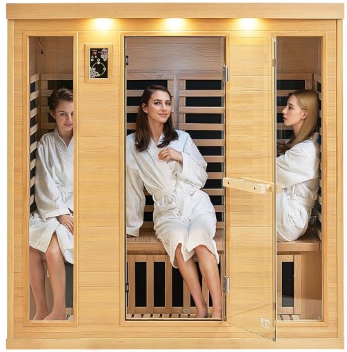 Barneko 4 pertsonako hemlock infragorria sauna gela