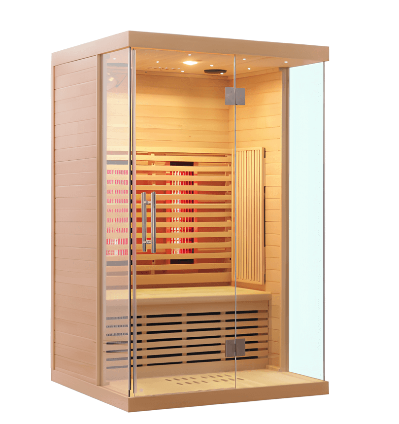 Diseinu osoko espektro infragorriko sauna - 2 lagunentzako etxeko osasuna sendatzeko sauna gela Diseinu osoko espektro infragorriko sauna - 2 lagunentzako etxeko osasuna sendatzeko sauna gela