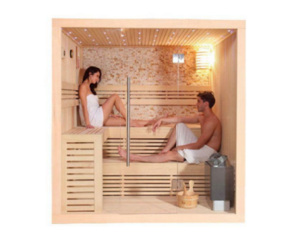 Sauna 3-4 pertsona Hemlock Urruneko infragorri Sauna