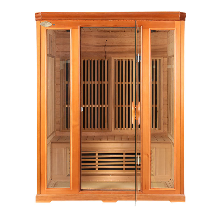 Hiru Pertsona Red Cedar Urrun Infragorri Sauna